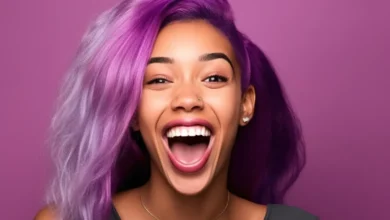cabelo roxo