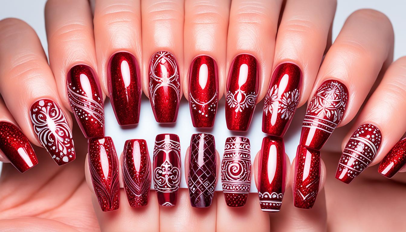 Unhas em Gel Vermelho