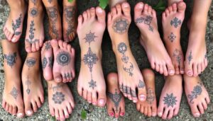 tatuagens no pé feminina