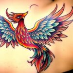 tatuagens femininas fênix