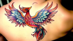 tatuagens femininas fênix