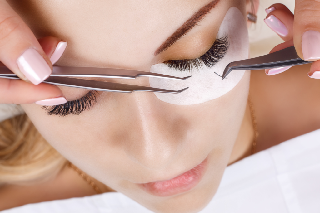 tipos de extensão de cílios