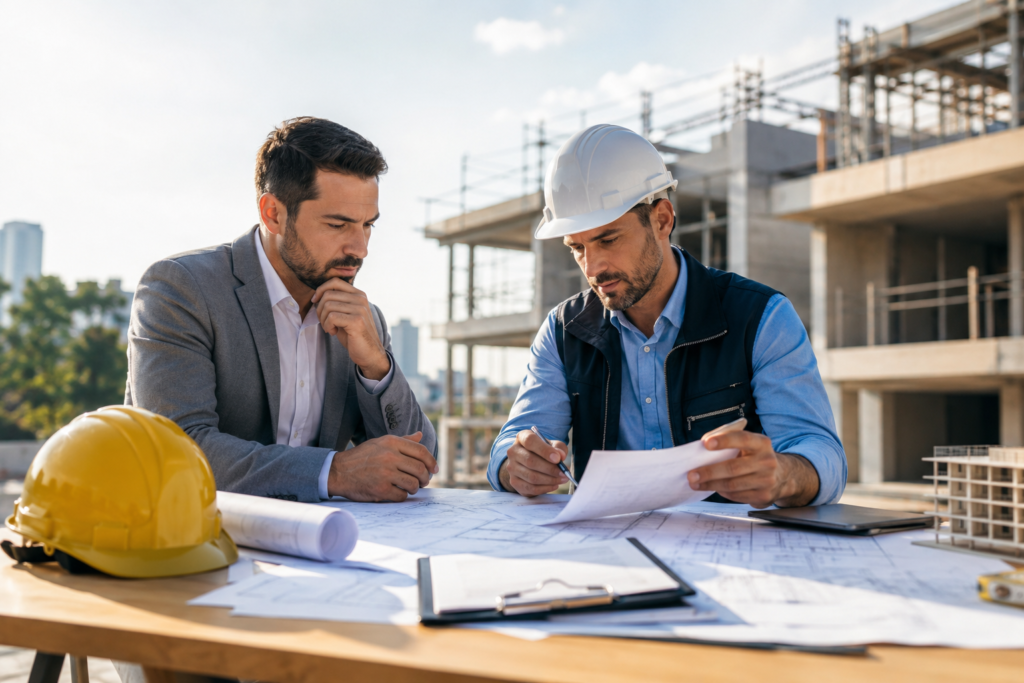 fechar contrato com uma construtora
