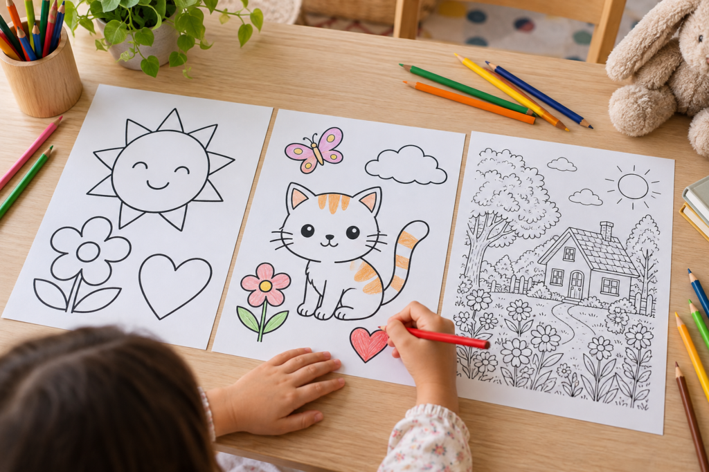 Desenhando e Colorindo