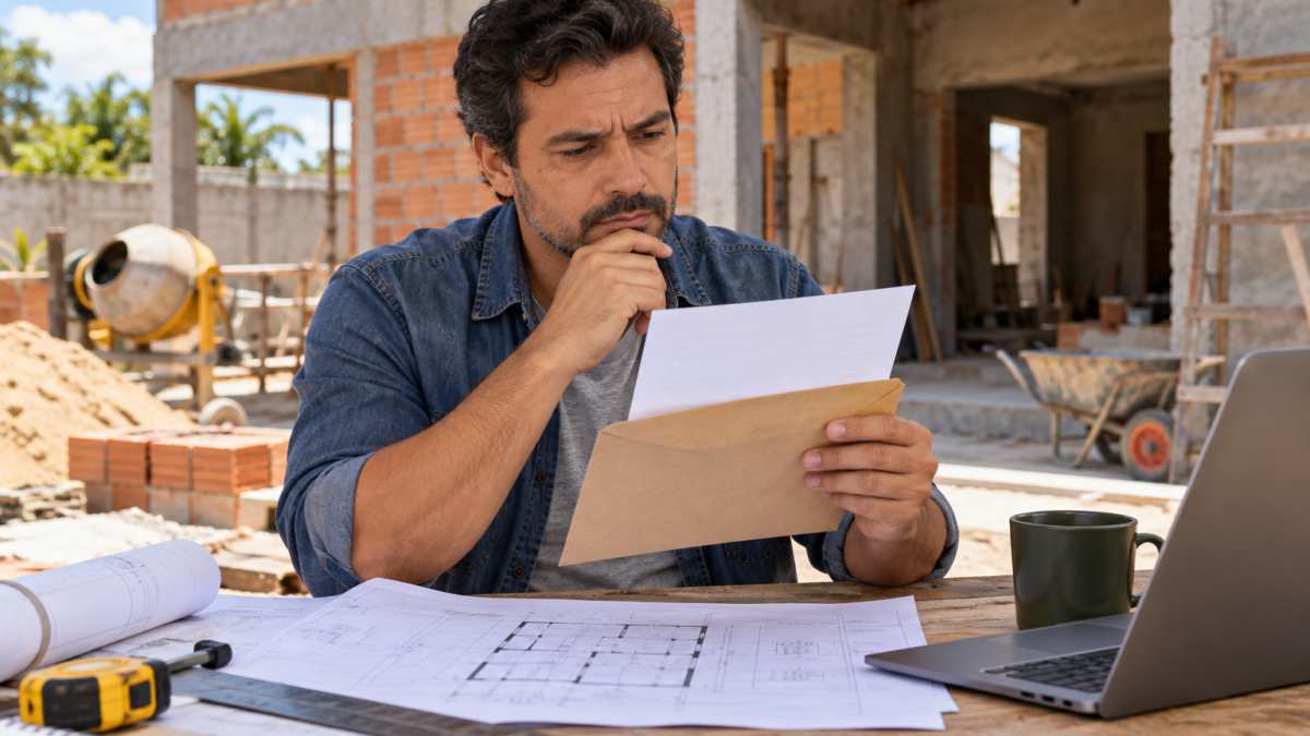aviso de regularização de obra